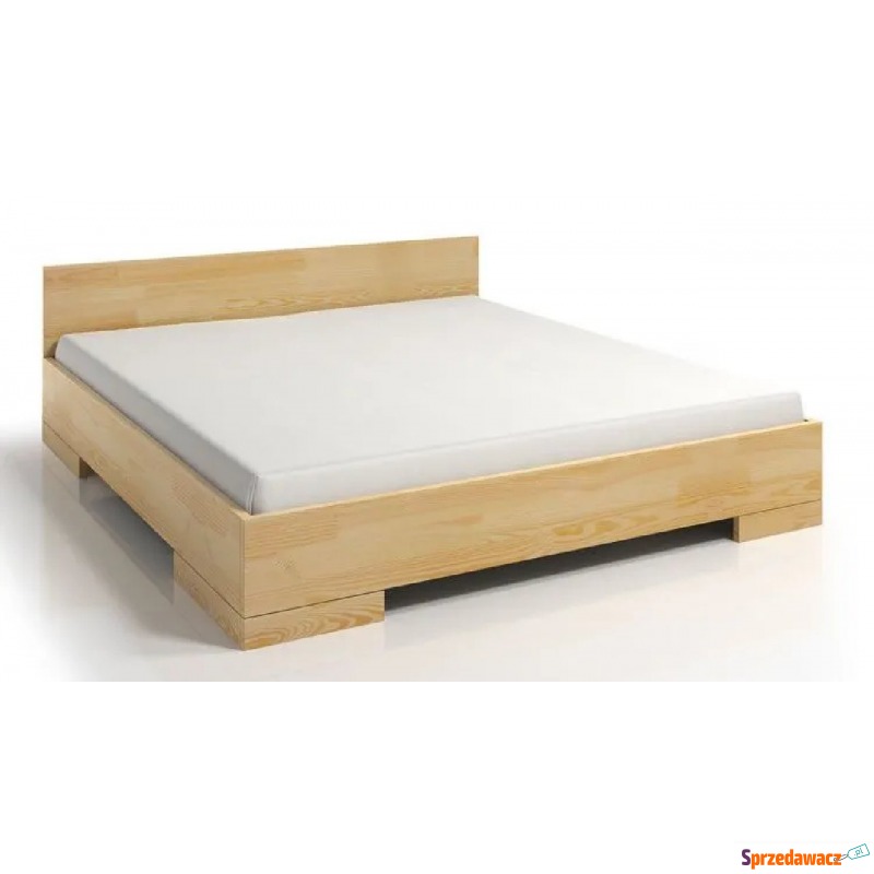 Drewniane łóżko z pojemnikiem Laurell 7S - 5... - Łóżka - Zielona Góra