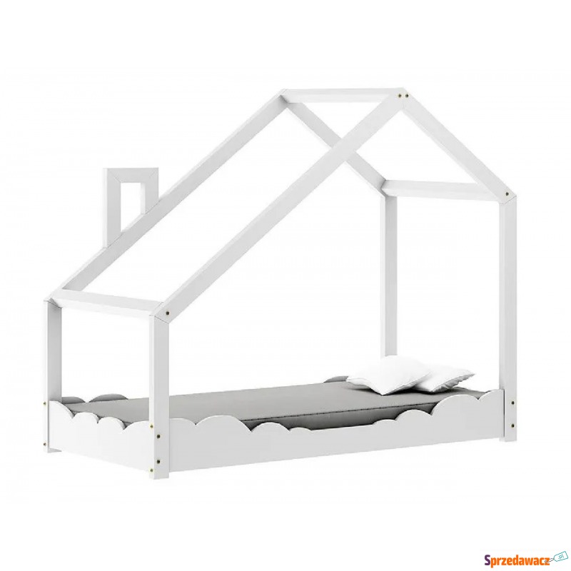 Drewniane łóżko dziecięce domek Lumo 5X - Białe - Meble dla dzieci - Olsztyn