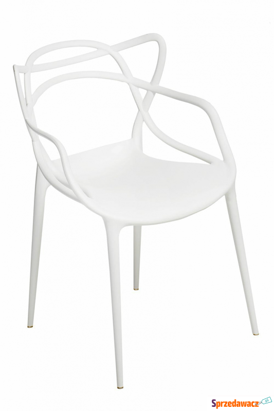 Minimalistyczne krzesło Wilmi - białe - Krzesła kuchenne - Bielsko-Biała