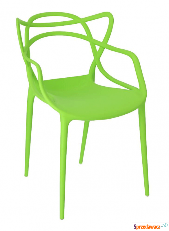 Minimalistyczne krzesło Wilmi - zielone - Krzesła kuchenne - Katowice