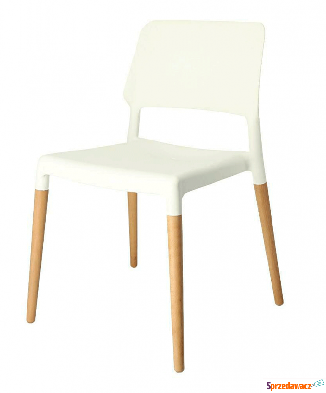 Skandynawskie krzesło Pollo - białe - Krzesła kuchenne - Tychy