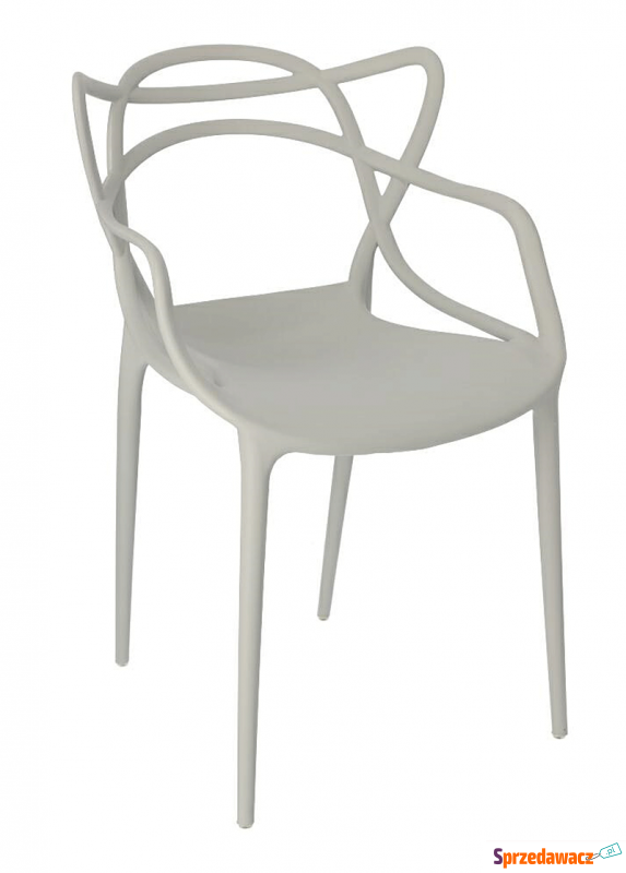Minimalistyczne krzesło Wilmi - szare - Krzesła kuchenne - Puławy