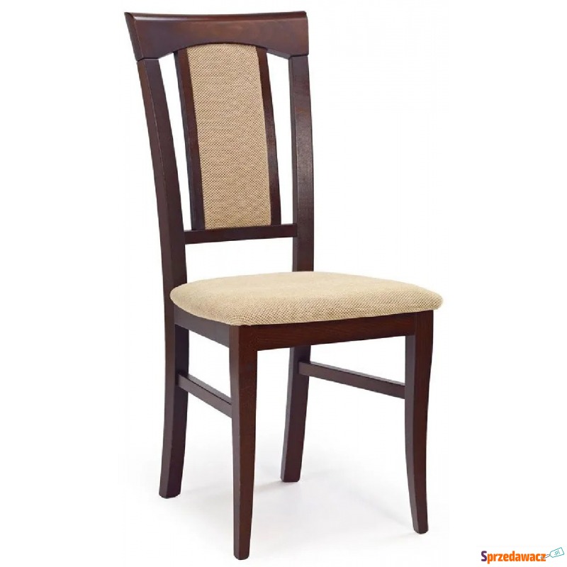 Krzesło drewniane Rumer - ciemny orzech - Krzesła do salonu i jadalni - Lędziny