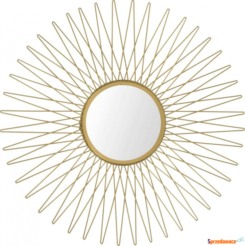 Stylowe okrągłe złote lustro glamour - Orea - Lustra - Lubowidz