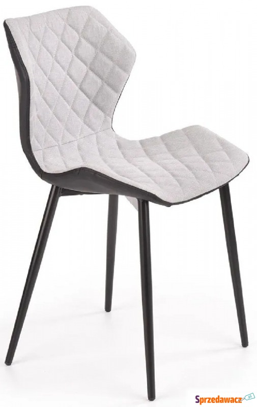 Pikowane krzesło Alaska - popielate - Krzesła do salonu i jadalni - Gliwice