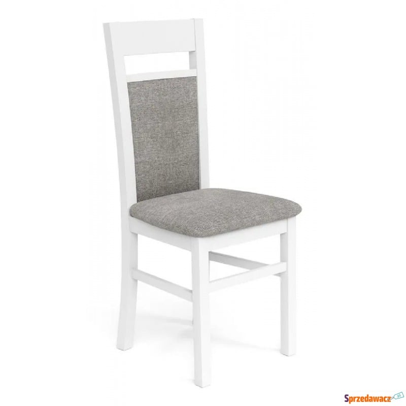 Skandynawskie krzesło drewniane Lettar - Biały - Krzesła do salonu i jadalni - Płock