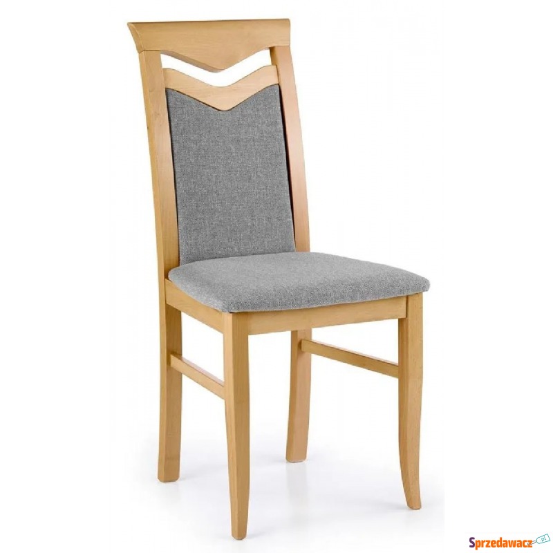 Krzesło tapicerowane Eric - dąb miodowy - Krzesła do salonu i jadalni - Gorzów Wielkopolski