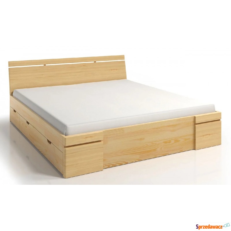 Drewniane łóżko z szufladami Ventos 5X - 5 RO... - Łóżka - Gdynia
