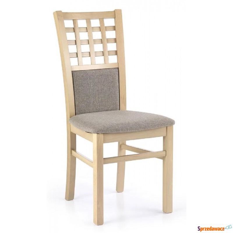 Krzesło drewniane Eddie - Dąb sonoma - Krzesła do salonu i jadalni - Piotrków Trybunalski
