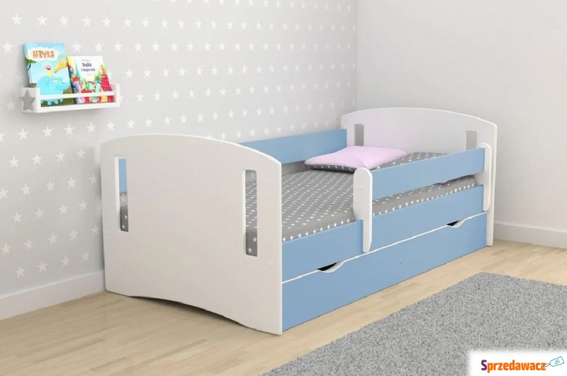 Łóżko dla chłopca z materacem Pinokio 3X 80x1... - Meble dla dzieci - Kiełpino
