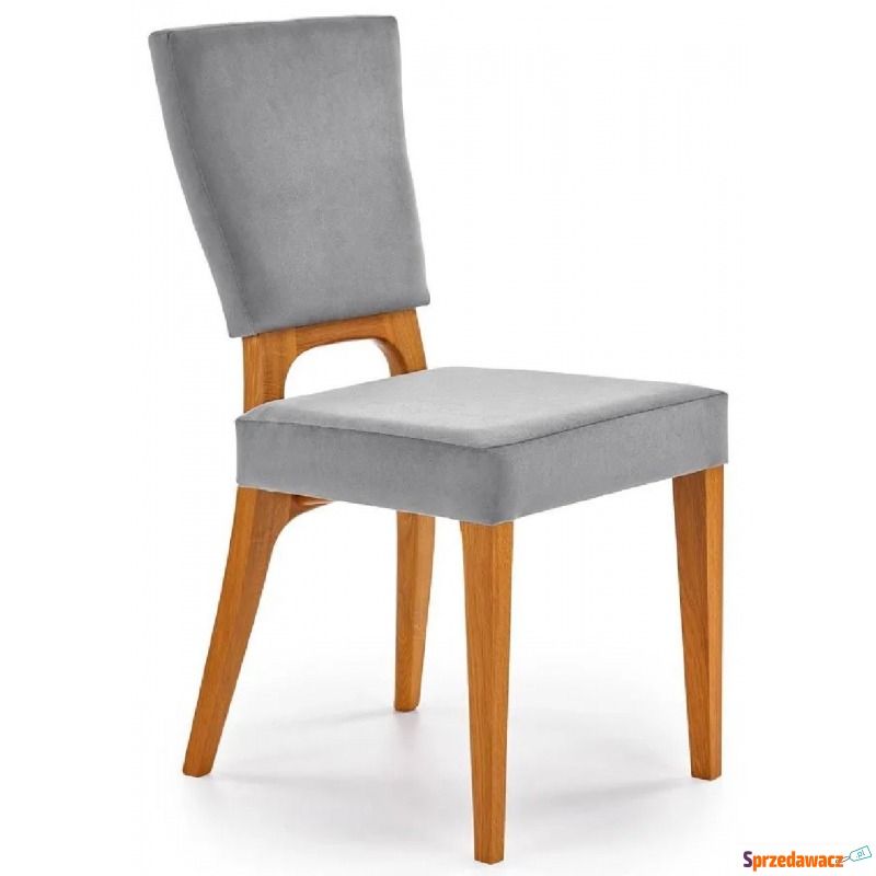 Krzesło dębowe Vernon - popiel + dąb miodowy - Krzesła do salonu i jadalni - Chojnice