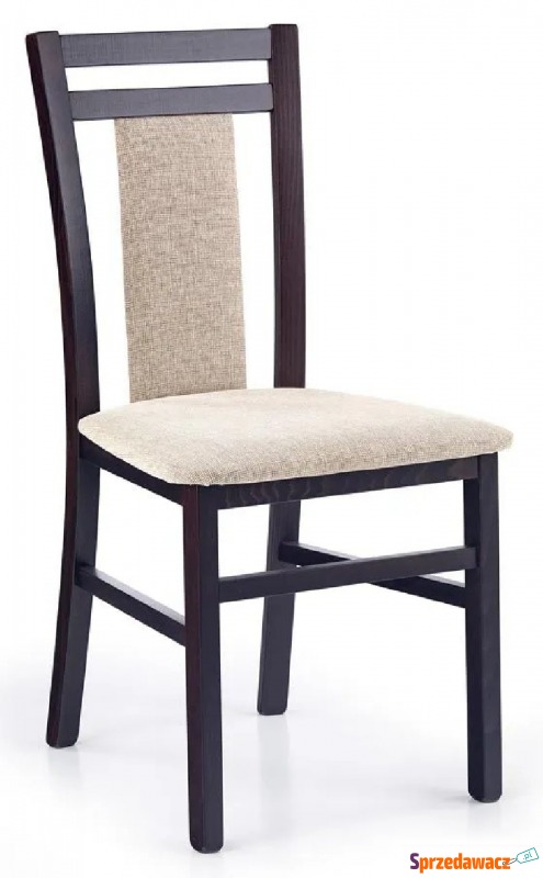 Drewniane krzesło tapicerowane Thomas - Wenge - Krzesła do salonu i jadalni - Nowa Ruda