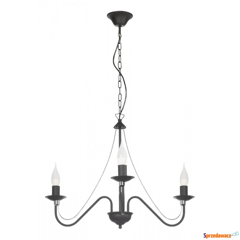 Żyrandol świecznik E230-Monix - czarny - Lampy wiszące, żyrandole - Ostróda