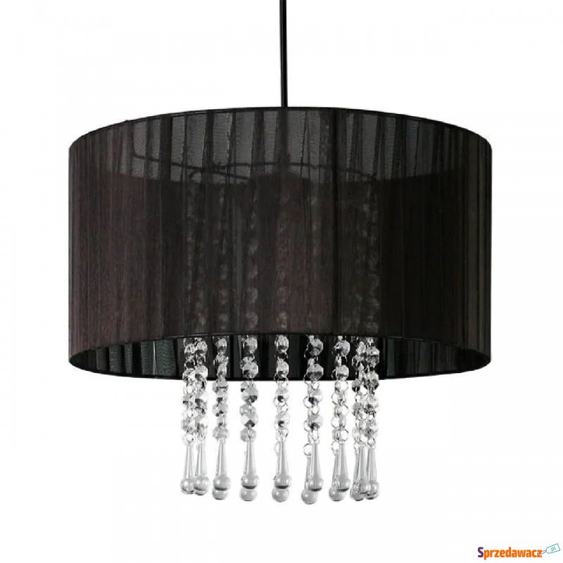 Lampa wisząca z kryształkami E419- Wenez - czarny - Lampy wiszące, żyrandole - Toruń