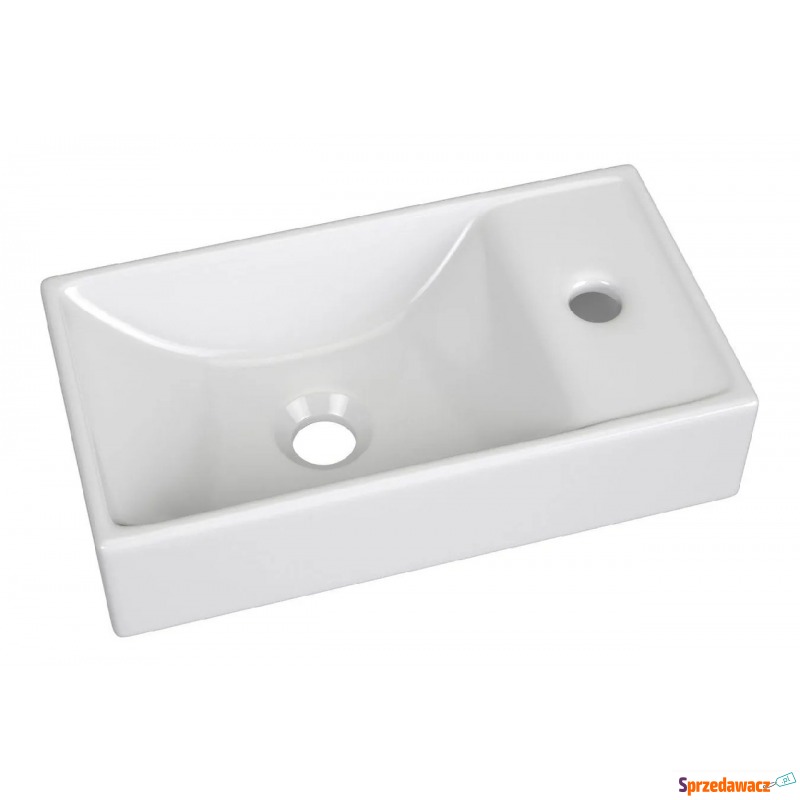 Ceramiczna umywalka prostokątna Sonet - biała - Umywalki - Grudziądz