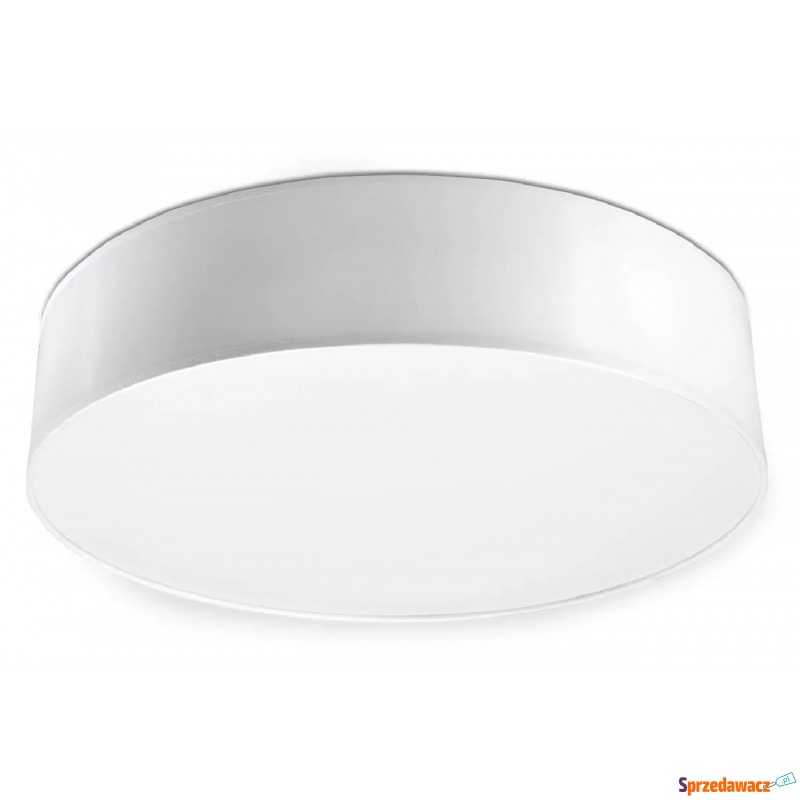 Okrągły minimalistyczny plafon E779-Arens - biały - Plafony - Sieradz
