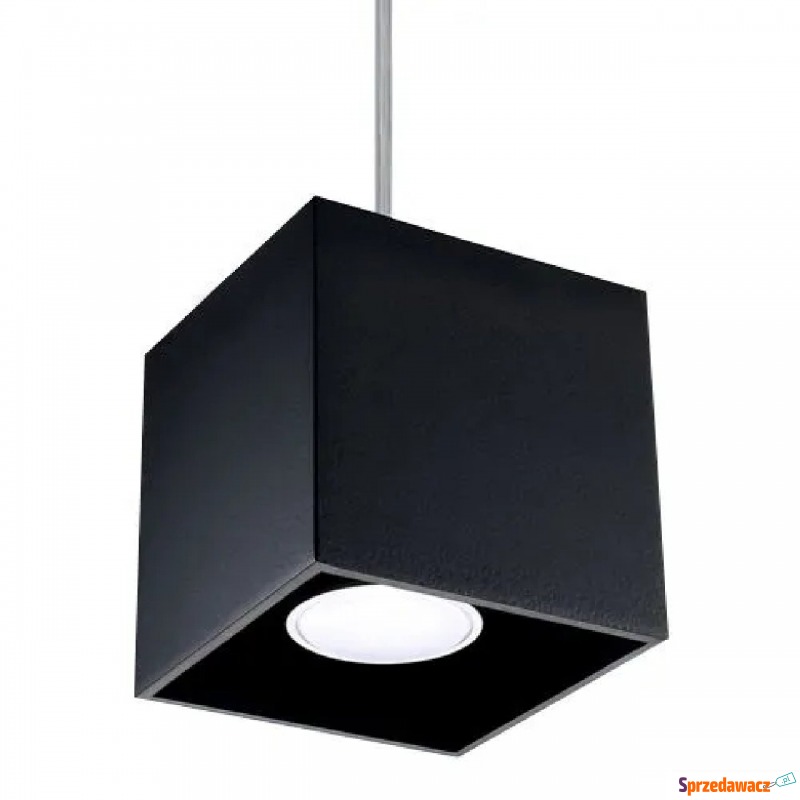 Kwadratowa lampa wisząca E816-Quas - czarny - Lampy wiszące, żyrandole - Piaseczno