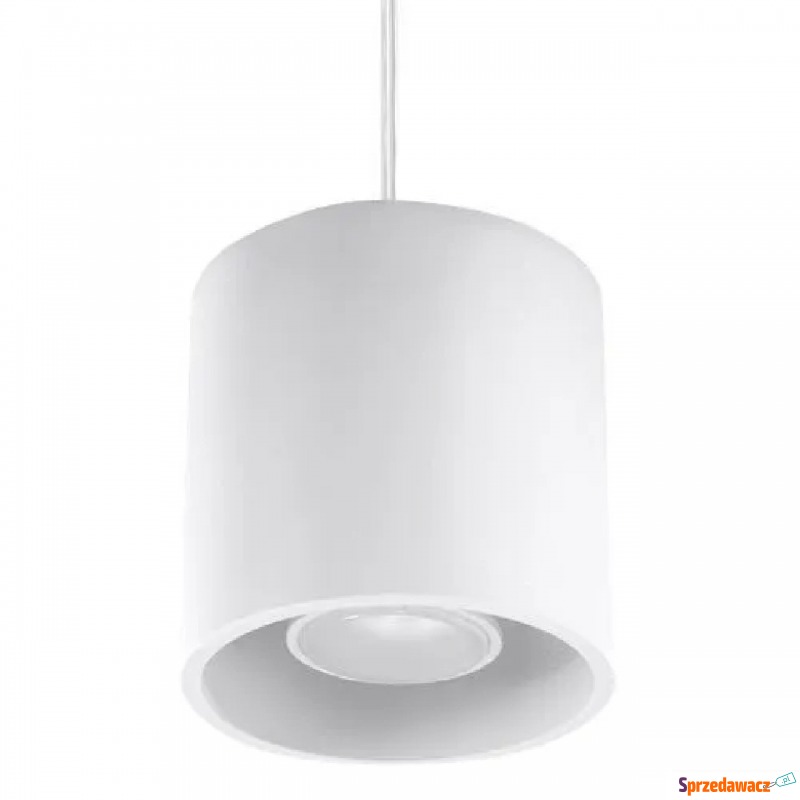Minimalistyczna lampa wisząca E815-Orbil - biały - Lampy wiszące, żyrandole - Mysłowice