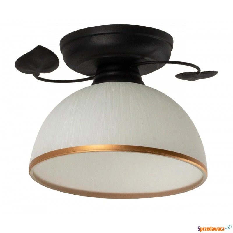 Szklana lampa sufitowa retro E952-Tanzanix - czarny - Lampy wiszące, żyrandole - Stalowa Wola