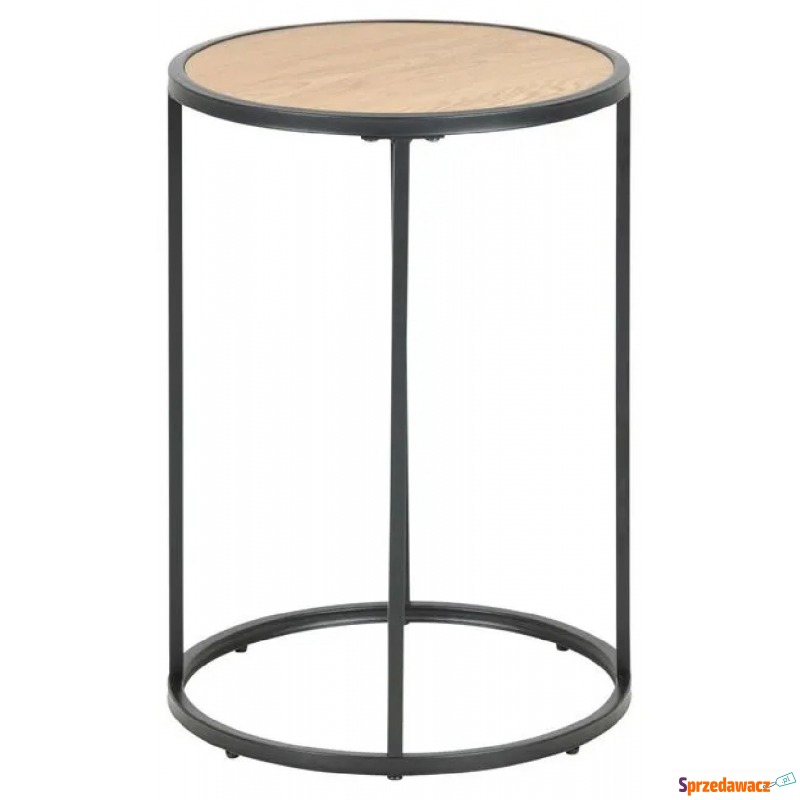 Kawowy stolik loft - Duffi 40x40 - czarny - Stoły, stoliki, ławy - Kętrzyn