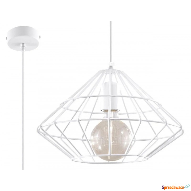 Loftowa lampa wisząca E841-Umberta - biały - Lampy wiszące, żyrandole - Ostrołęka