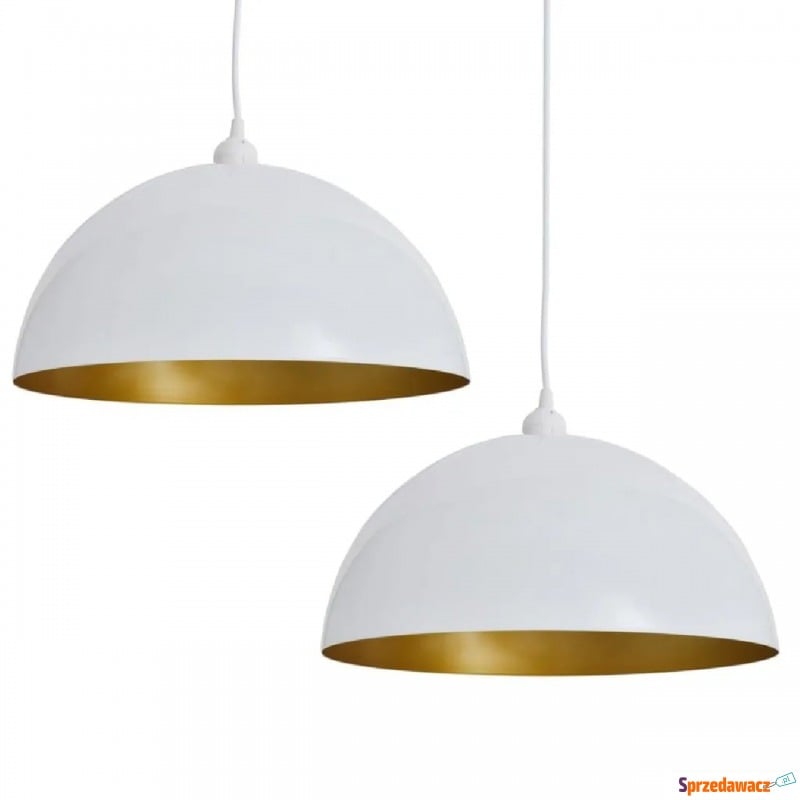 Białe regulowane lampy wiszące 2 sztuki - E98... - Lampy wiszące, żyrandole - Łomża