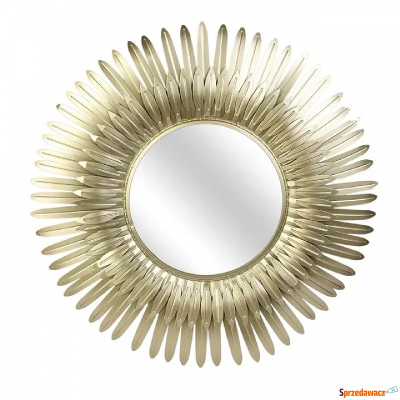 Złote okrągłe lustro w stylu glamour - Shaoli - Lustra - Grudziądz
