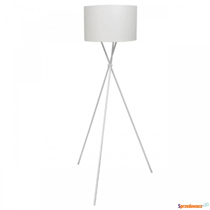 Biała lampa podłogowa z abażurem - EX02-Someba - Lampy stojące - Dąbrowa Górnicza