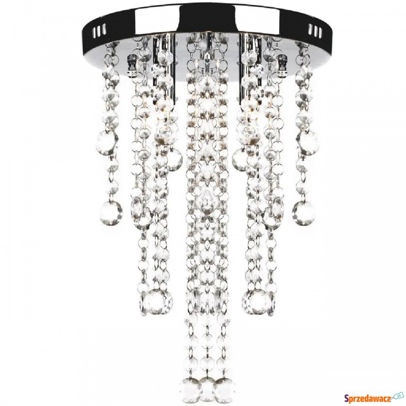 Okrągła lampa sufitowa z kryształkami - E992-... - Lampy wiszące, żyrandole - Przemyśl