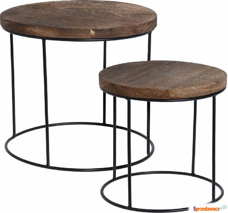 Loftowy zestaw stolików kawowych - Remos - Stoły, stoliki, ławy - Elbląg