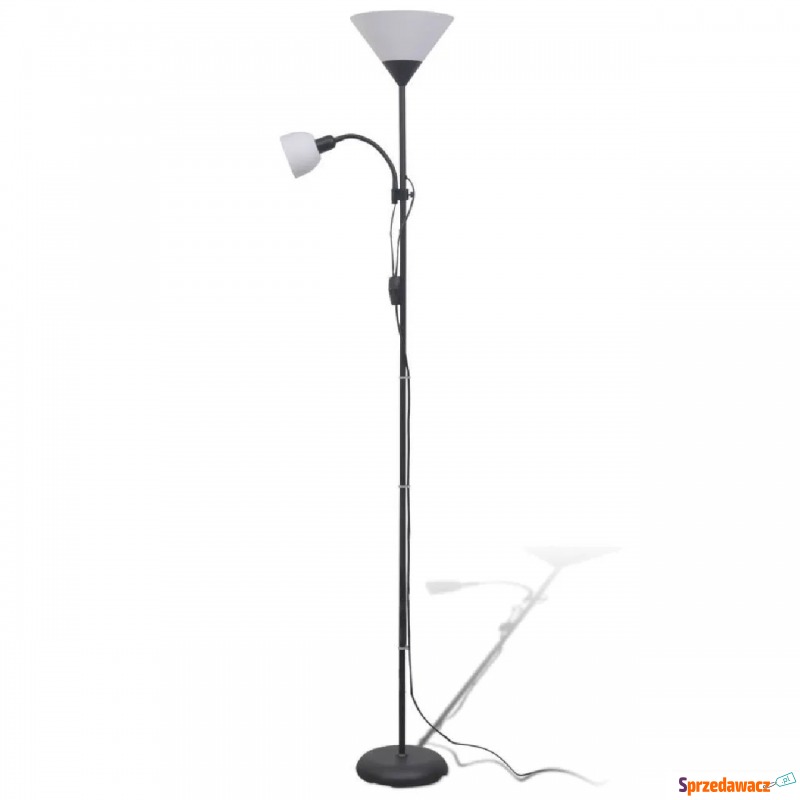 Czarna podwójna lampa stojąca do salonu - EX0... - Lampy stojące - Zgorzelec