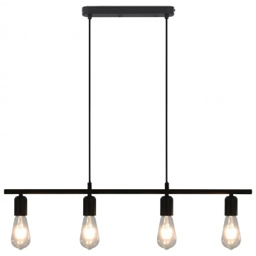 Czarna regulowana lampa wisząca z żarówkami - EX81-Morva