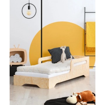 Drewniane pojedyncze łóżko młodzieżowe 16 rozmiarów - Filo 3X