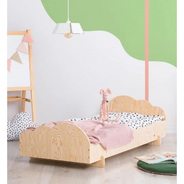 Drewniane pojedyncze łóżko młodzieżowe - Mailo 4X