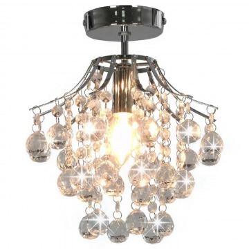 Srebrna lampa sufitowa w stylu glamour - EX166-Maura