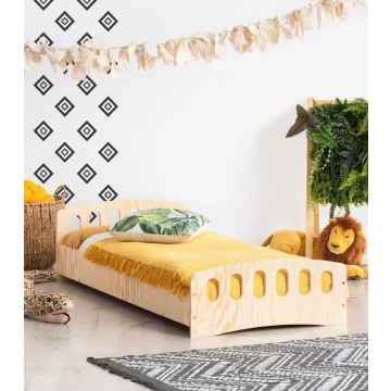 Drewniane łóżko dziecięce ze stelażem - Mailo 11X