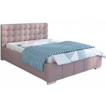 Dwuosobowe łóżko z pojemnikiem 200x200 Elber 3X - 48 kolorów
