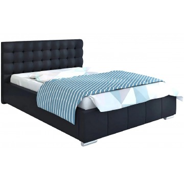 Pikowane łóżko z zagłówkiem 160x200 Elber 3X - 48 kolorów