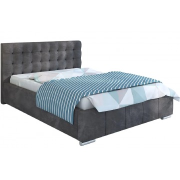 Pikowane łóżko z pojemnikiem 90x200 Elber 3X - 48 kolorów