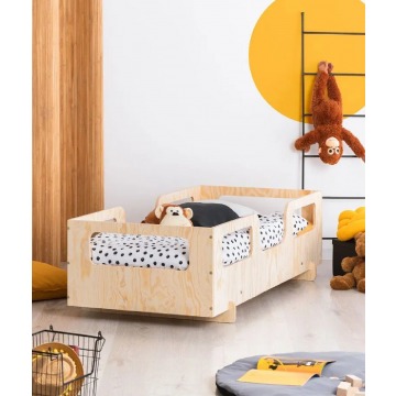 Drewniane dziecięce łóżko w stylu skandynawskim 16 rozmiarów - Filo 9X