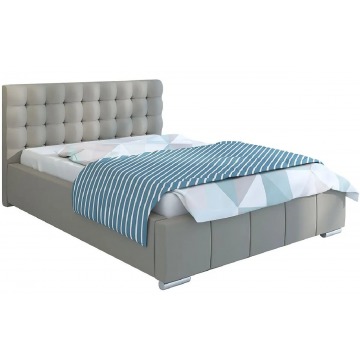 Tapicerowane łóżko dwuosobowe 140x200 Elber 2X - 48 kolorów