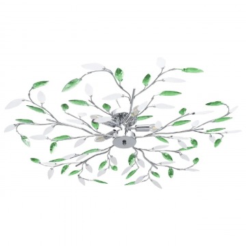 Zielona lampa sufitowa w kształcie liści - EX217-Solex