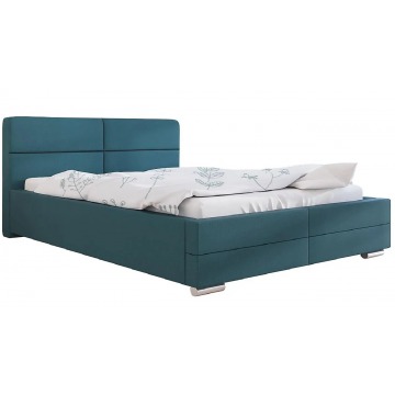 Tapicerowane łóżko ze schowkiem 90x200 Oliban 2X - 48 kolorów