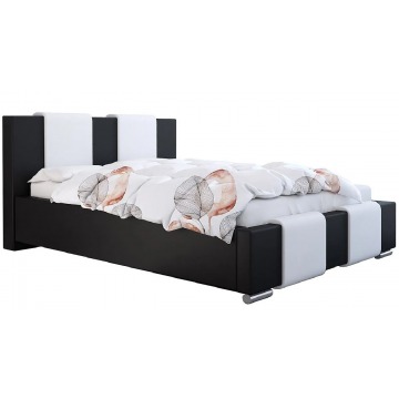 Podwójne łóżko z pojemnikiem 180x200 Lamar 3X - 48 kolorów