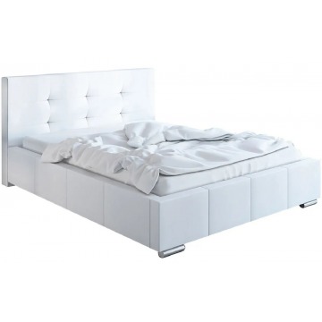 Pikowane łóżko z zagłówkiem 120x200 Keren 3X - 48 kolorów