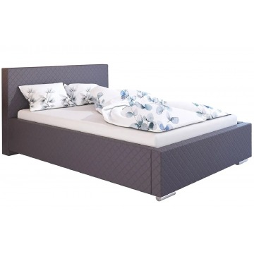 Tapicerowane łóżko dwuosobowe 160x200 Eger 2X - 48 kolorów