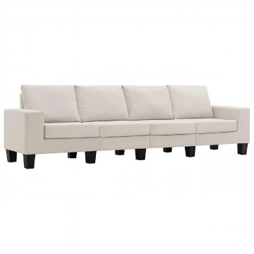4-osobowa kremowa sofa z poduszkami - Lurra 4Q