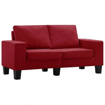 2-osobowa sofa z podłokietnikami, czerwone wino - Lurra 2Q