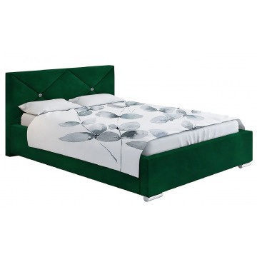 Pikowane łóżko z pojemnikiem 160x200 Lenomi 3X - 48 kolorów