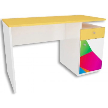 Biurko dziecięce z kolorową grafiką Elif 3X - 5 kolorów